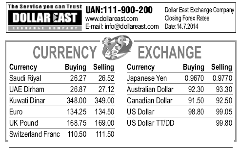 galaxy money exchange rates in pakistan