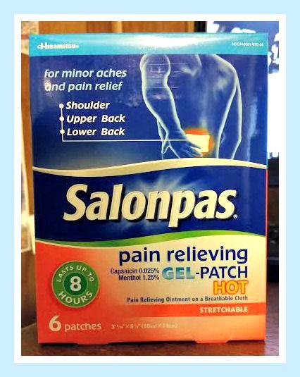 Salonpas pain relieving gel patch