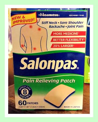 New Salonpas pain relieving patch