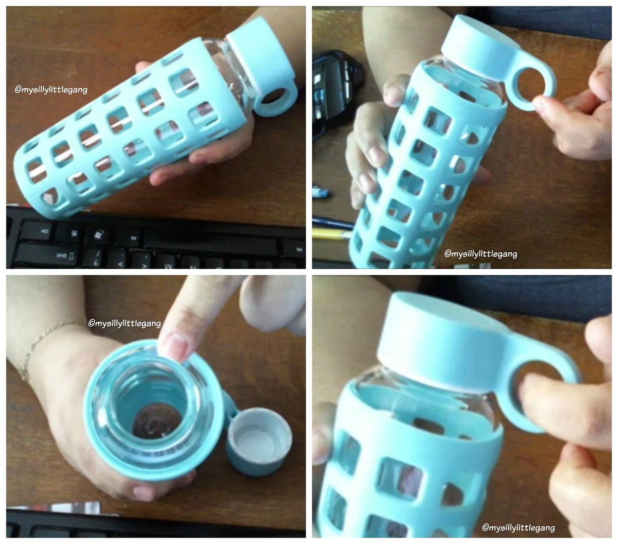 glass water bottle