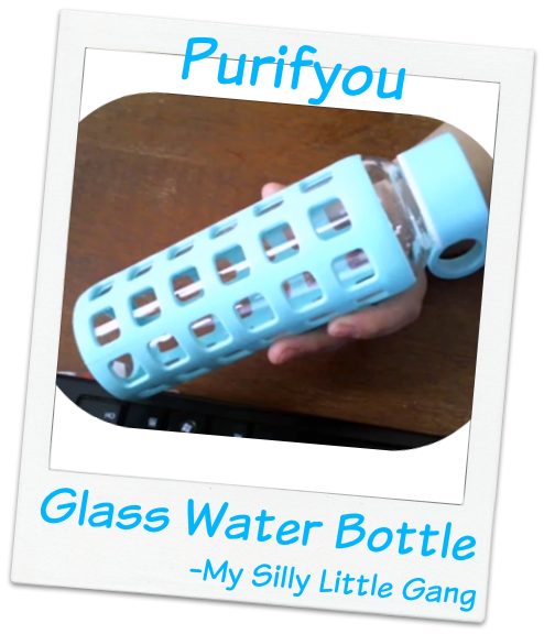 glass water bottle