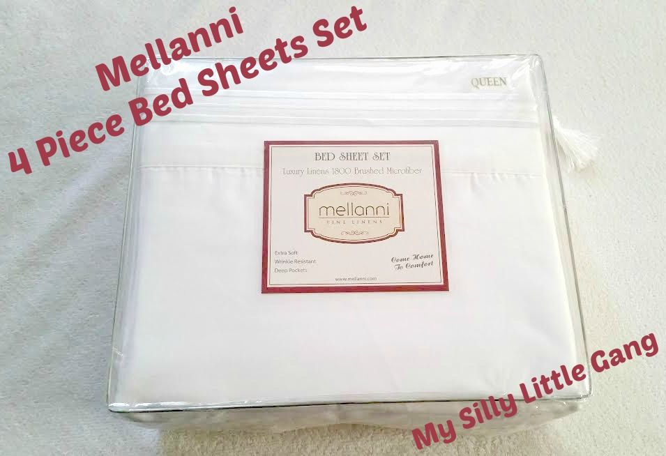 Mellanni 4 piece bed sheets set