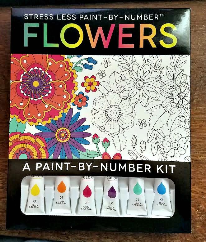 Stress Less Paint-By-Number Flowers: A Paint-By-Number Kit for Mother’s Day