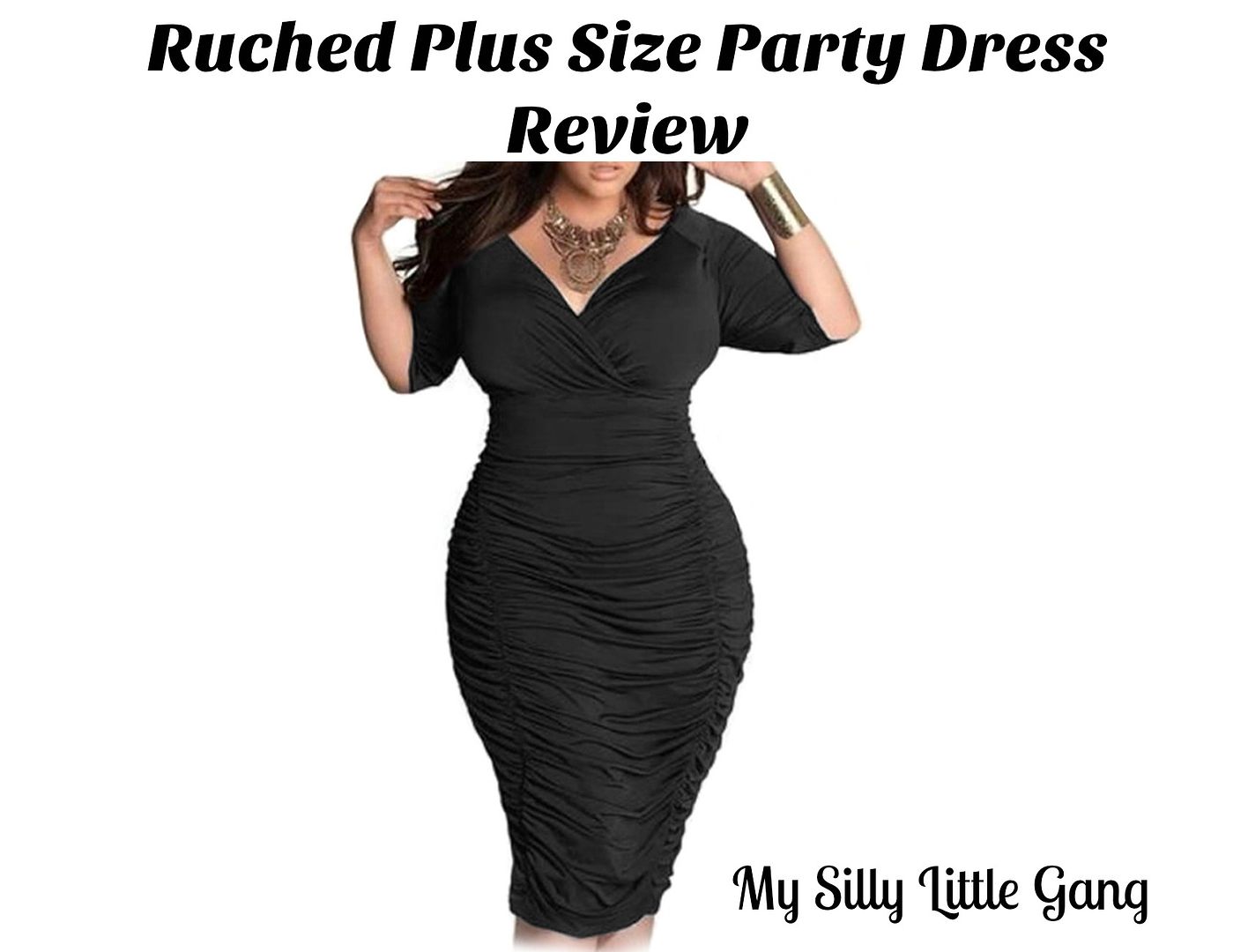 ruched party dress