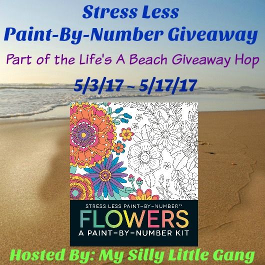 Stress Less Paint-By-Number Flowers kit giveaway