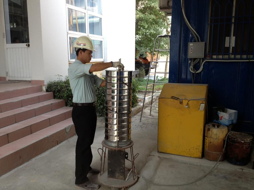 Kiểm tra thành phần hạt cát đá