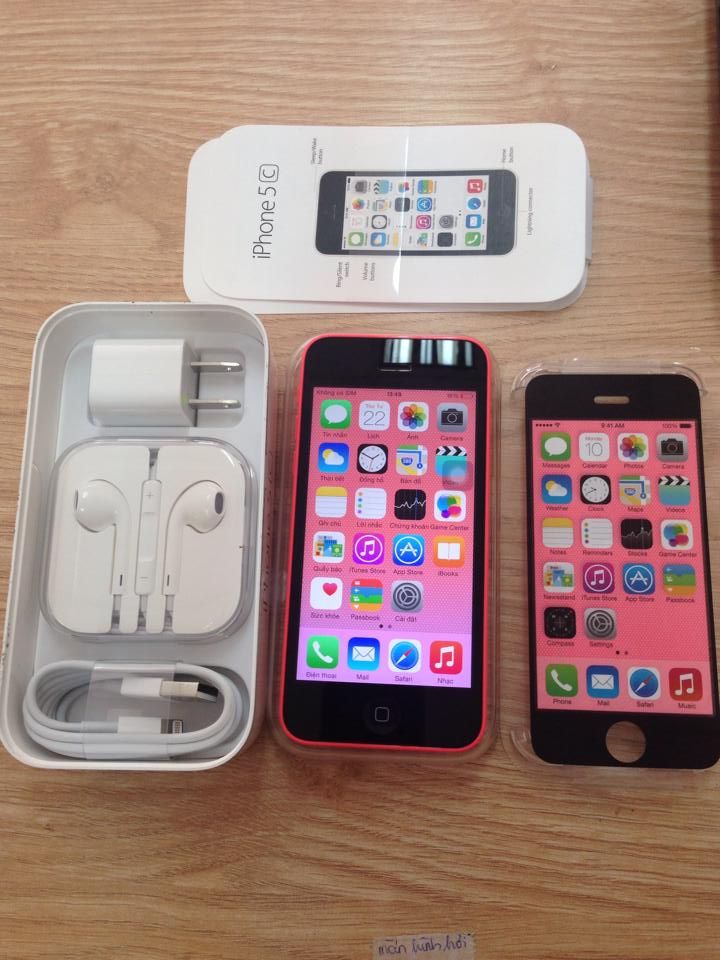 iphone 5C 16gb lock sprint màu pink 99,99% fullbox mới active được 7 ngày giá siêu ok