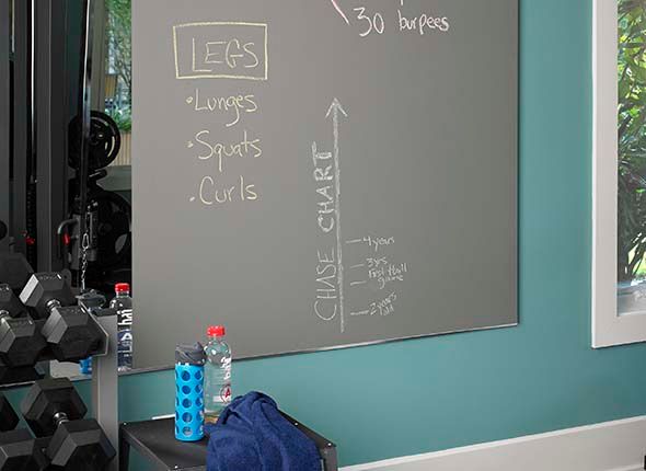 Grey Chalkable to spice up your workout