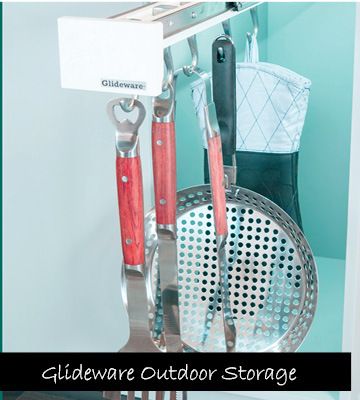 Glideware for outdoor kitchens 
