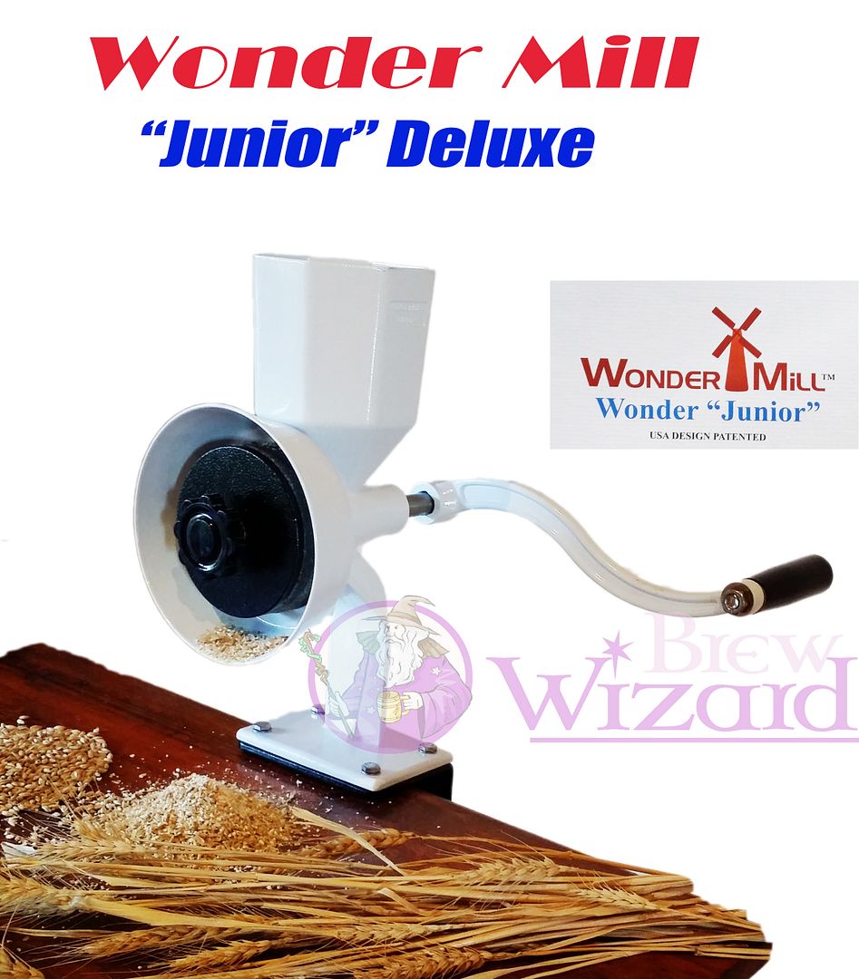 Wonder Mill "JUNIOR" Deluxe Versatile Handmill Grain Mill Homebrew