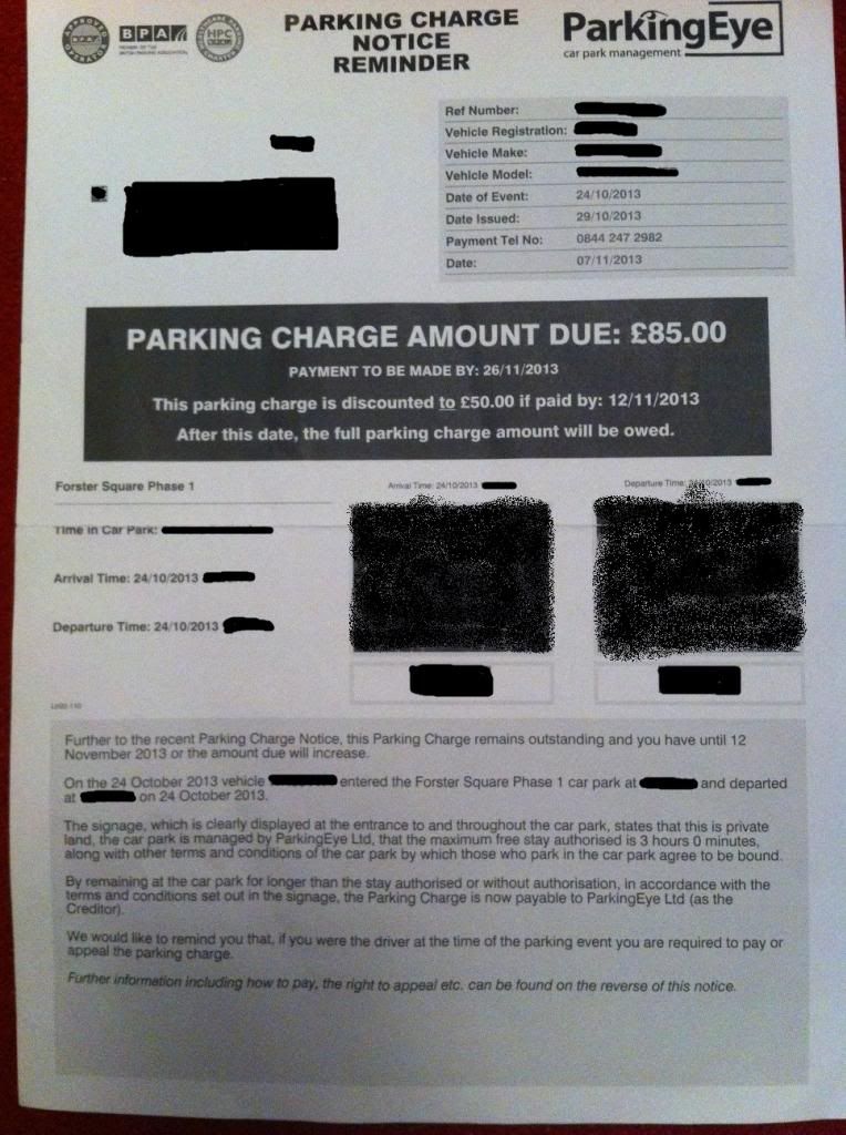 FightBack Forums > ParkingEye (again) + added full case evidence