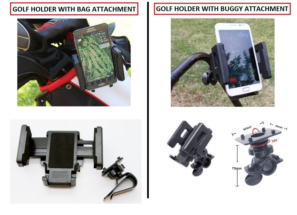Golf Phone Rangefinder Holder Cradle Bag Buggy Cart eg Bushnell