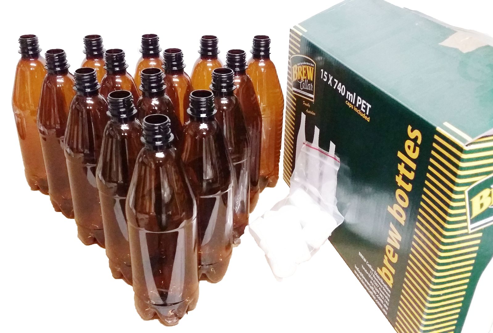 Home Brew Beer Bottles 15 x 750ML PET Bottles Screw Top with Box | eBay