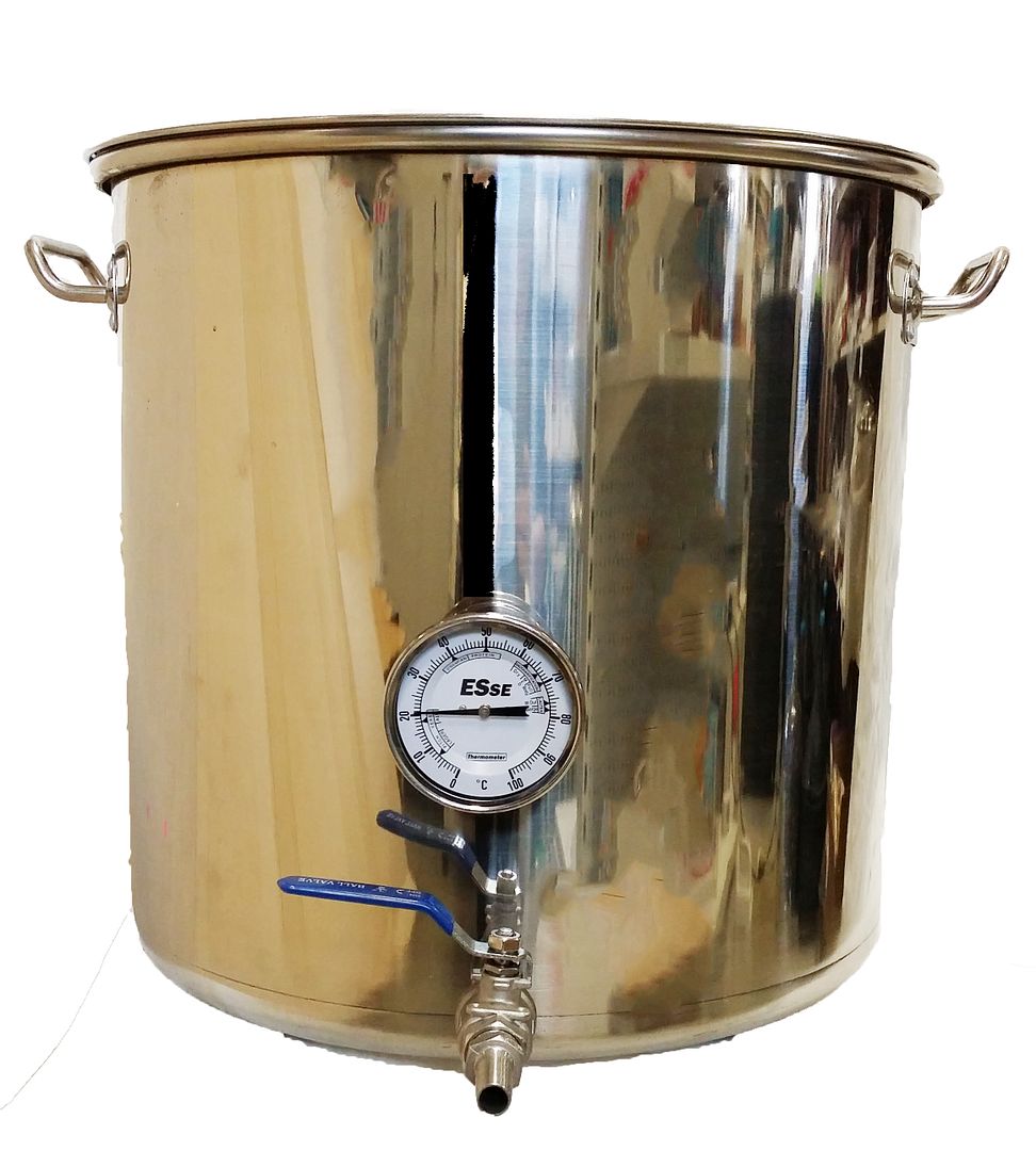 50L Stainless Steel HomeBrew All Grain Mash Brewing Kettle BrewinBag